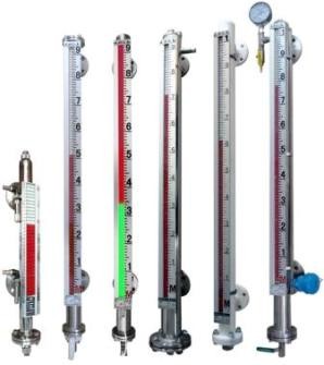 Stainless steel magnetic flap liquid level gauge