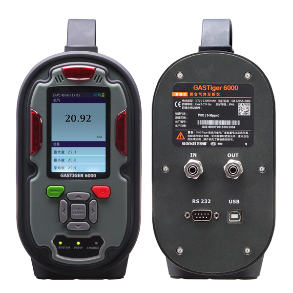 GASTiger6000 portable six in one multiple gas detector